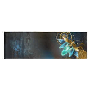 Steampunk Firefly Name Tag