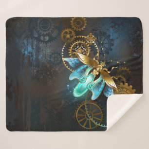 Steampunk Firefly Sherpa Blanket