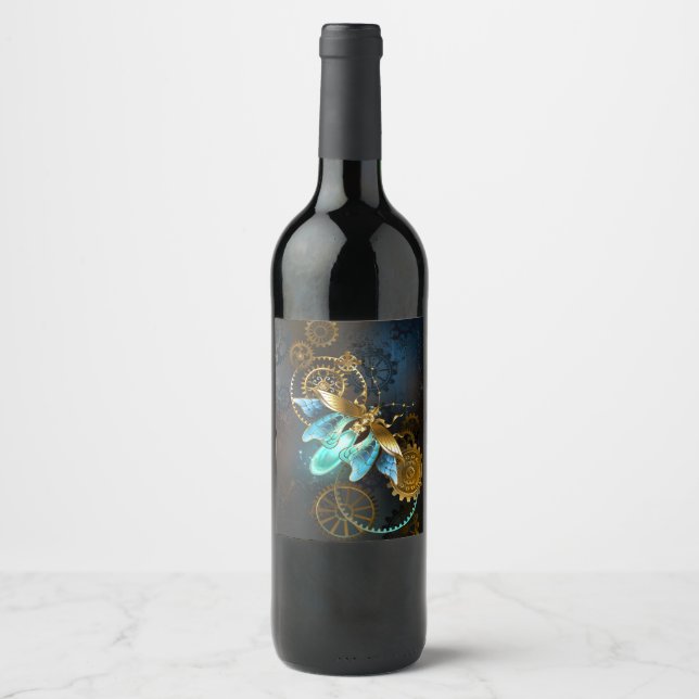 Steampunk Firefly Wine Label (Front)