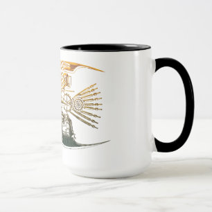 Steampunk fish mugs