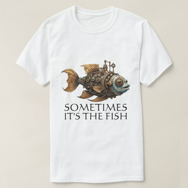 Steampunk Fish T-Shirt! T-Shirt (Design Front)