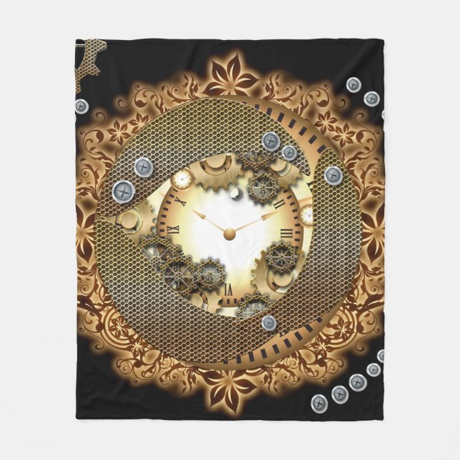 Steampunk, Fleece Blanket (Front)