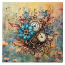Steampunk Floral Decorative