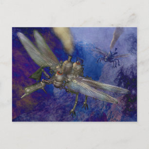 Steampunk Flying Machines Postcard