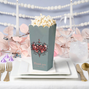 Steampunk Frame with Red Roses and Gears  Favour Box