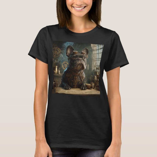 Steampunk Frenchie (Edition 1) - Women's Basic  T-Shirt (Front)