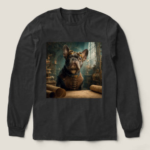 Steampunk Frenchie (Edition 2) - Long Sleeve Tri-Blend Shirt