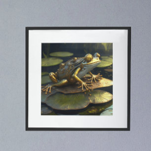 Steampunk Frog   Gothic Art Poster