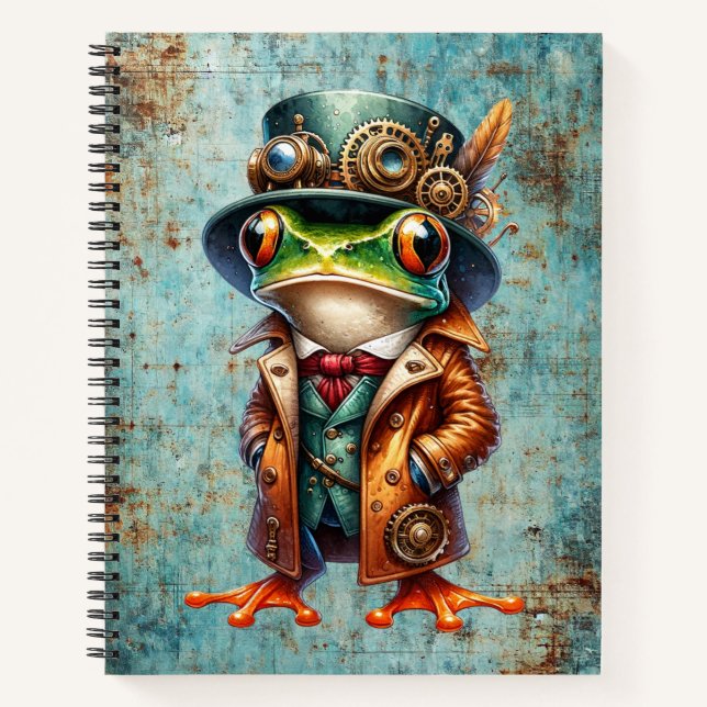 Steampunk Frog Notebook (Front)