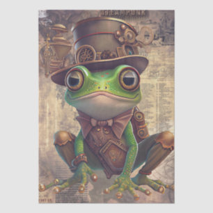 Steampunk Frog Tissue Paper