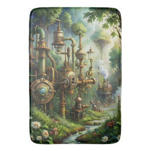 Steampunk Garden Bath Mat