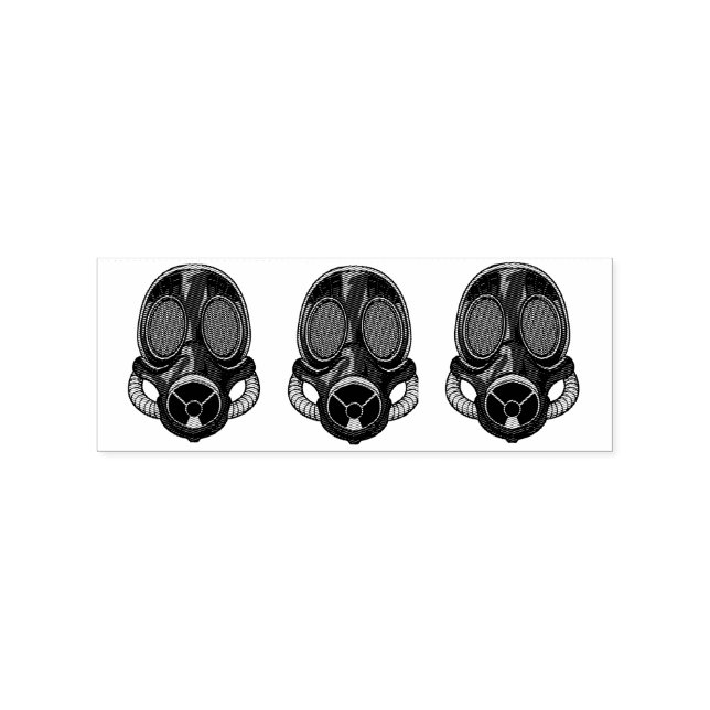 Steampunk Gas Mask Thunder_Cove Rubber Stamp (Imprint)