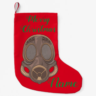 Steampunk Gas Mask Thunder_Cove Small Christmas Stocking