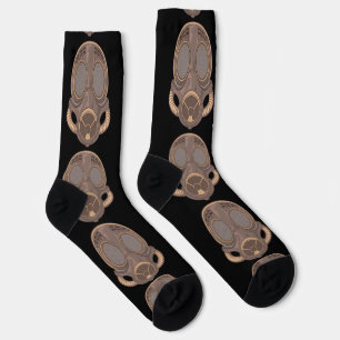 Steampunk Gas Mask Thunder_Cove Socks