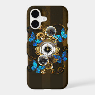 Steampunk Gears and Blue Butterflies