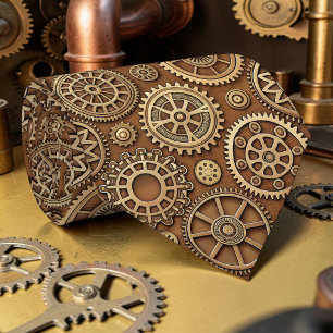 Steampunk Gears Custom Necktie Tie