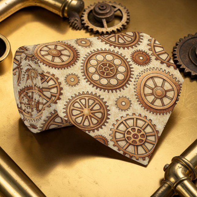 Steampunk Gears Custom Necktie Tie (Creator Uploaded)