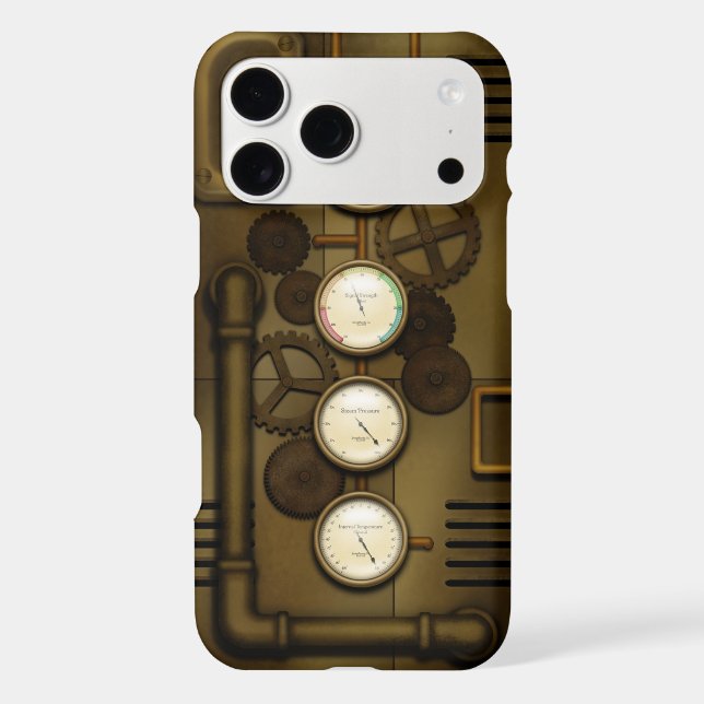 Steampunk Gears & Gauges Industrial Age Distressed (Back)