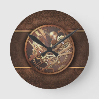 steampunk gears round clock