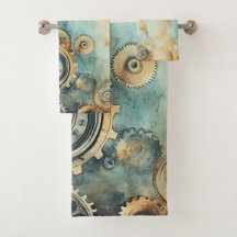 Steampunk Gears Watercolor - Clock Work