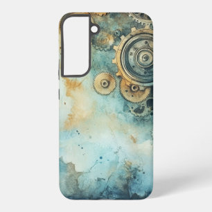 Steampunk Gears Watercolor – Vintage Industrial  Samsung Galaxy Case