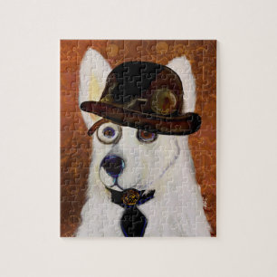 Steampunk German Shepherd  Jigsaw Puzzle