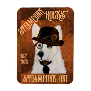 Steampunk German Shepherd        Magnet