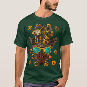 Steampunk Giraffe Mediaeval Victorian Steam Powere T-Shirt