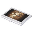 Steampunk Girl Portrait Business Card Holder