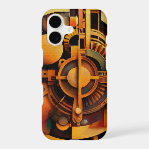 Steampunk Golden Mechanism Abstract