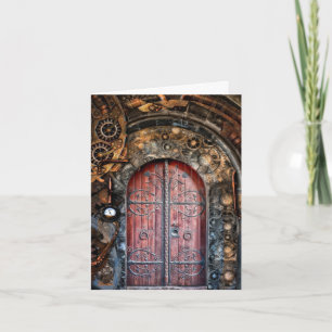 Steampunk Gothic Door  Card