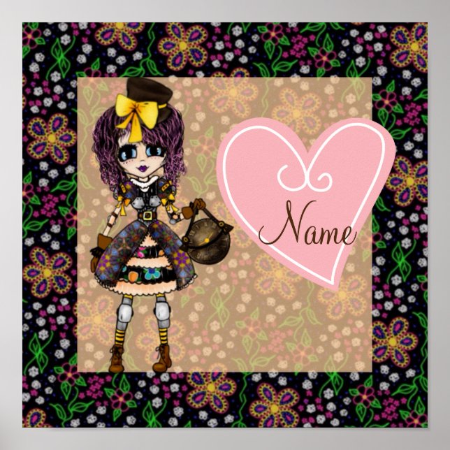 Steampunk Gothic Lolita - girly gifts Poster (Front)