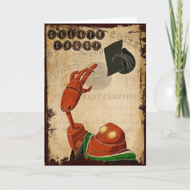 Steampunk Graduation Card (Front)