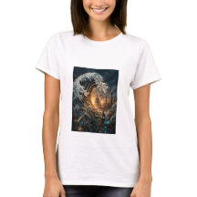 Steampunk Great Wave of London- Ladies T-Shirt