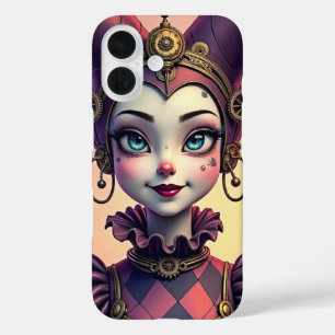 Steampunk Harlequin iPhone 16 Case