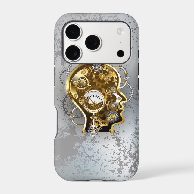 Steampunk head with manometer (Back)