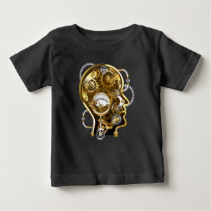 Steampunk head with manometer baby T-Shirt