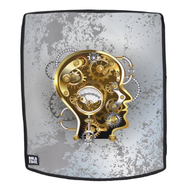 Steampunk head with manometer backpack (Removable Face)