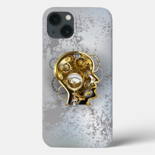 Steampunk head with manometer iPhone 13 case