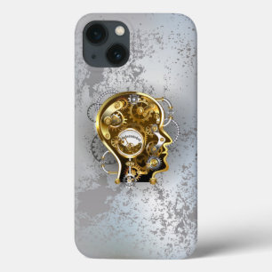 Steampunk head with manometer iPhone 13 case