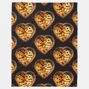 steampunk heart blanket