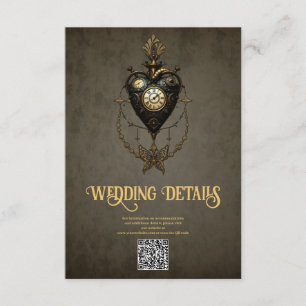 Steampunk heart, enclosure card