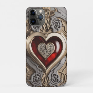 Steampunk Heart – Intricate Mechanical Love Case-Mate iPhone Case