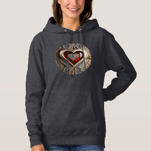 Steampunk Heart – Intricate Mechanical Love Hoodie