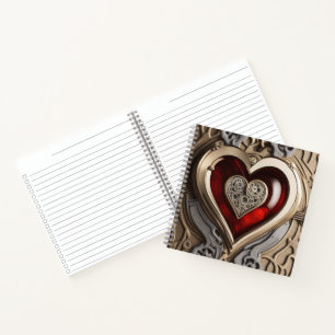 Steampunk Heart – Intricate Mechanical Love  Notebook