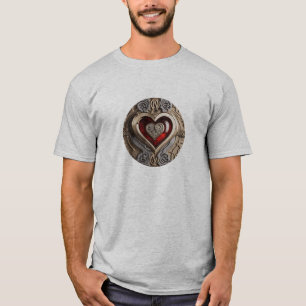 Steampunk Heart – Intricate Mechanical Love T-Shirt