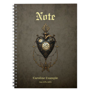 Steampunk heart,  notebook