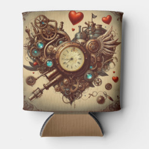 Steampunk heart/valentine's day can cooler