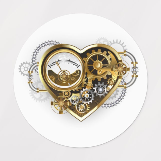 Steampunk Heart with a Manometer (Design 1)