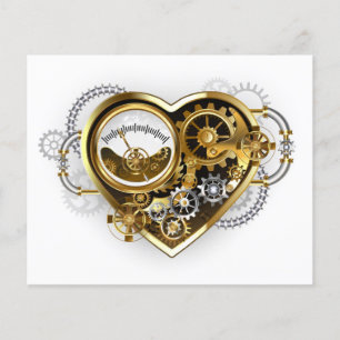 Steampunk Heart with a Manometer